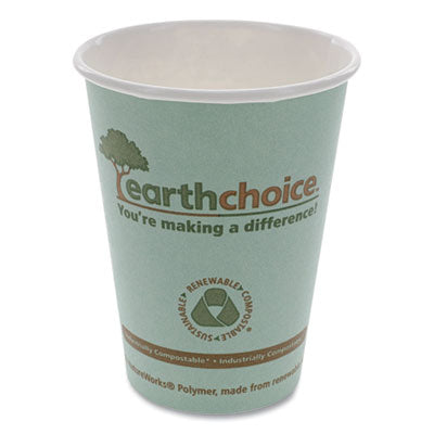 Pactiv Evergreen EarthChoice® Hot Cups, 12 oz, Teal, 1,000/Carton Cups-Hot Drink, Paper - Office Ready