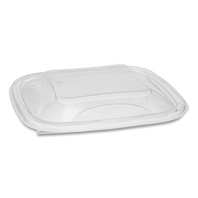 Pactiv Evergreen EarthChoice® PET Container Lids, For 24-32 oz Container Bases, 7.38 x 7.38 x 0.82, Clear, 300/Carton Food Containers-Takeout Lid, Plastic - Office Ready