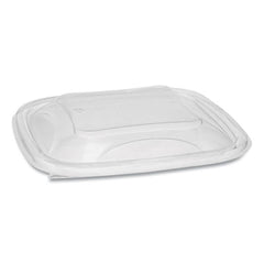 Pactiv Evergreen EarthChoice® PET Container Lids, For 24-32 oz Container Bases, 7.38 x 7.38 x 0.82, Clear, 300/Carton
