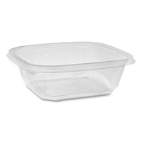 Pactiv Evergreen EarthChoice® Recycled PET Square Base Salad Containers, 32 oz, 7 x 7 x 2, Clear, 300/Carton Food Containers-Takeout Bowl/Base, Plastic - Office Ready