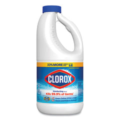 Clorox® Concentrated Regular Bleach, 43 oz Bottle, 6/Carton