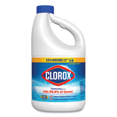 Clorox® Concentrated Regular Bleach, 81 oz Bottle, 6/Carton