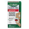 Curad® QuickStop!™ Flex Fabric Bandages, Assorted, 30/Box Bandages-Fabric Self-Adhesive Strip - Office Ready