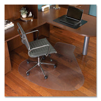ES Robbins® EverLife® Workstation Chair Mat for Hard Floors, With Lip, 66 x 60, Clear Mats-Chair Mat - Office Ready