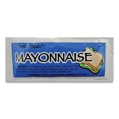 Flavor Fresh® Condiment Packets, Mayonnaise, 0.32 oz Packet, 200/Carton Condiments - Office Ready