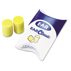 3M™ E·A·R™ Classic™ Earplugs, Pillow Paks, Cordless, PVC Foam, Yellow, 200 Pairs/Box