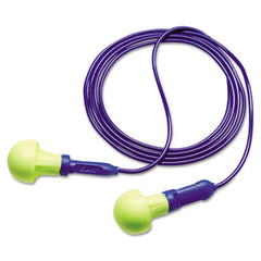3M™ E·A·R™ Push-Ins™ Single-Use Earplugs, Corded, 28 dB NRR, Blue/Yellow, 100 Pairs