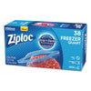 Ziploc® Zipper Freezer Bags, 1 qt, 2.7 mil, 6.97" x 7.7", Clear, 9/Carton Bags-Zipper & Slider Freezer Bags - Office Ready
