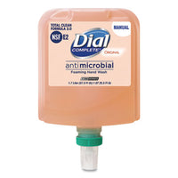Dial® Professional Antibacterial Foaming Hand Wash Refill for Dial 1700 Dispenser, Original, 1.7 L, 3/Carton Personal Soaps-Foam Refill, Antibacterial - Office Ready