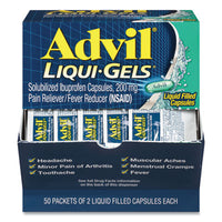 Advil® Liqui-Gels, Two-Pack, 50 Packs/Box Pain Relief - Office Ready