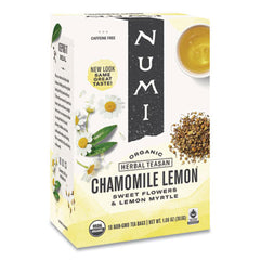 Numi® Organic Tea, 1.8 oz, Chamomile Lemon, 18/Box