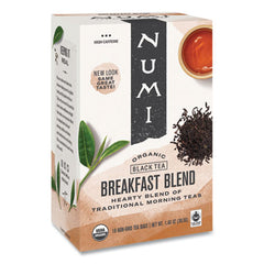 Numi® Organic Tea, 1.4 oz, Breakfast Blend, 18/Box
