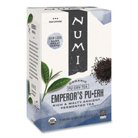 Numi® Organic Tea, 0.125 oz, Emperor's Puerh, 16/Box Tea Bags - Office Ready