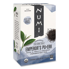 Numi® Organic Tea, 0.125 oz, Emperor's Puerh, 16/Box