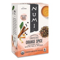 Numi® Organic Tea, 1.58 oz, White Orange Spice, 16/Box Beverages-Tea Bag - Office Ready