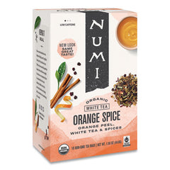 Numi® Organic Tea, 1.58 oz, White Orange Spice, 16/Box