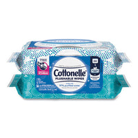 Cottonelle® Fresh Care Flushable Cleansing Cloths, 1-Ply, 3.73 x 5.5, White, 84/Pack, 8 Packs/Carton Hand/Body Wet Wipes - Office Ready