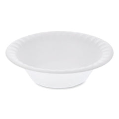 Pactiv Evergreen Unlaminated Foam Dinnerware, Bowl, 12 oz, 6" dia, White, 1,000/Carton