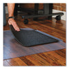 ES Robbins® Sit or Stand Mat® for Carpet or Hard Floors, 36 x 53 with Lip, Clear/Black Anti Fatigue Mats - Office Ready