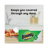 Bounty® Quilted Napkins®, 1-Ply, 12 1/10 x 12, 6 PK/Print, 6 PK/White, 200/PK, 12 PK/CT Napkins-Luncheon - Office Ready