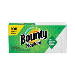 Bounty® Quilted Napkins®, 1-Ply, 12.1 x 12, White, 100/Pack