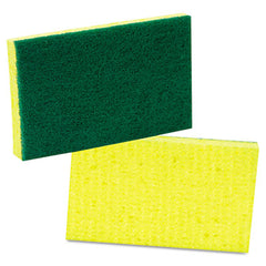 Scotch-Brite™ PROFESSIONAL Medium-Duty Scrubbing Sponge 74, 3.6 x 6.1, 0.7" Thick, Yellow/Green, 20/Carton
