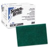 Scotch-Brite™ PROFESSIONAL Heavy-Duty Scouring Pad 86, 6 x 9, Green, Dozen Scouring Pads/Sticks-Pad - Office Ready