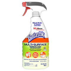 Fantastik® Multi-Surface Disinfectant Degreaser, Herbal, 32 oz Spray Bottle, 8/Carton