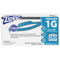 Ziploc® Zipper Freezer Bags, 1 gal, 2.7 mil, 10.56