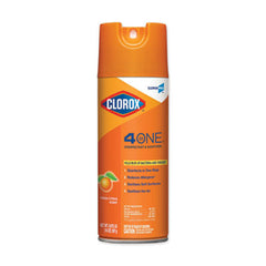 Clorox® 4 in One Disinfectant & Sanitizer, Citrus, 14 oz Aerosol Spray