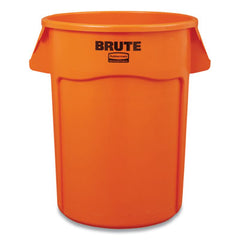 Rubbermaid® Commercial Brute® Round Container, 32 gal, Resin, Orange