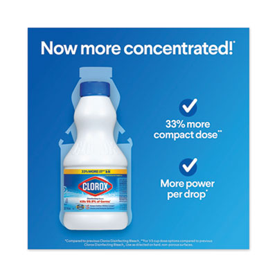 Clorox 121 oz. Concentrated Regular Disinfecting Liquid Bleach