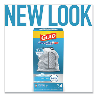 Glad Tall Kitchen Drawstring Trash Bags - CLO78526CT 