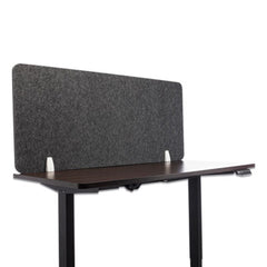 Lumeah Desk Screen Cubicle Panel and Office Partition Privacy Screen, 54.5 x 1 x 23.5, Polyester, Ash