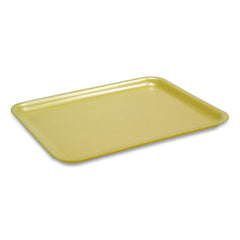 Pactiv Evergreen Foam Supermarket Tray, #2, 8.38 x 5.88 x 1.21, Yellow, 500/Carton