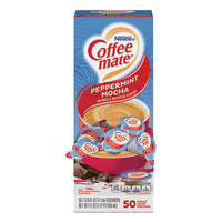 Coffee mate® Liquid Coffee Creamer, Peppermint Mocha, 0.38 oz Mini Cups, 50/Box Coffee Creamers - Office Ready