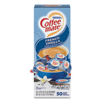 Coffee mate® Liquid Coffee Creamer, French Vanilla, 0.38 oz Mini Cups, 50/Box Coffee Condiments-Creamer - Office Ready