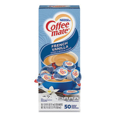Coffee mate® Liquid Coffee Creamer, French Vanilla, 0.38 oz Mini Cups, 50/Box