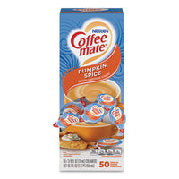 Coffee mate® Liquid Coffee Creamer, Pumpkin Spice, 0.38 oz Mini Cups, 50/Box Coffee Creamers - Office Ready