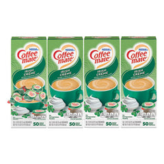 Coffee mate® Liquid Coffee Creamer, Irish Creme, 0.38 oz Mini Cups, 50/Box, 4 Boxes/Carton, 200 Total/Carton