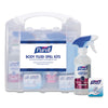 PURELL® Body Fluid Spill Kit, 4.5" x 11.88" x 11.5", One Clamshell Case with 2 Single Use Refills/Carton Safety & Emergency Kits-Spill Kit - Office Ready