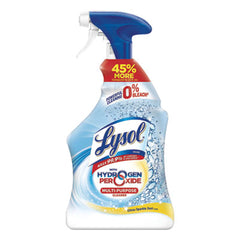 LYSOL® Brand Multi-Purpose Cleaner with Hydrogen Peroxide, Citrus Sparkle Zest, 32 oz Trigger Spray Bottle, 9/Carton