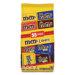 M & M's® Fun Size Variety Mix, Caramel, Milk Chocolate, Peanut, Peanut Butter Flavors, 30.35 oz Bag, 55 Packs/Bag