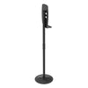 Kantek Floor Stand for Sanitizer Dispensers, Height Adjustable from 50" to 60", Black Hand Sanitizer Floor Stands - Office Ready
