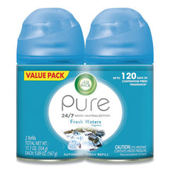 Air Wick® FRESHMATIC®ULTRA Automatic Spray Refills, Fresh Waters, 5.89 oz Aerosol Spray, 2/Pack