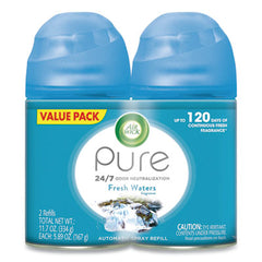 Air Wick® FRESHMATIC®ULTRA Automatic Spray Refills, Fresh Waters, 5.89 oz Aerosol Spray, 2/Pack 3 Packs/Carton