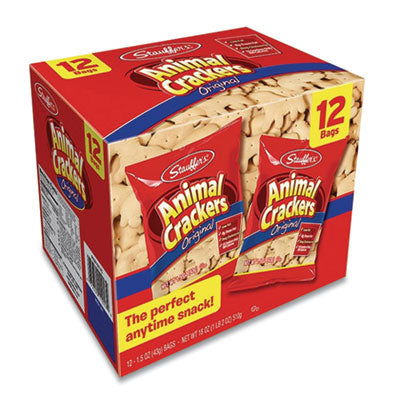 Stauffer's® Animal Crackers, 1.5 oz Bag, 12/Box Crackers - Office Ready