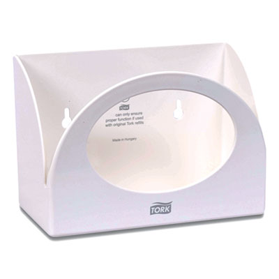 Tork® Small Bracket Wiper Dispenser, 8.42 x 4.22 x 5.74, White Towel Dispensers-Folded - Office Ready