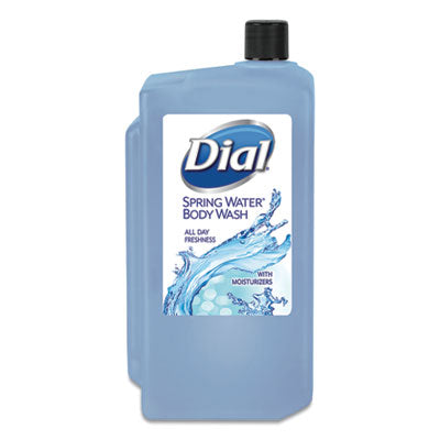 Dial® Professional Body Wash Refill for 1 L Liquid Dispenser, Spring Water, 1 L, 8/Carton Personal Soaps-Liquid Refill - Office Ready