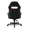 Alera® Racing Style Ergonomic Gaming Chair, Supports 275 lb, 15.91" to 19.8" Seat Height, Black/Red Trim Seat/Back, Black/Red Base Chairs/Stools-Office Chairs - Office Ready